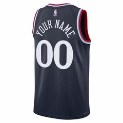 LA Clippers Unisex Swingman Custom Jersey Icon Edition Navy - NBA