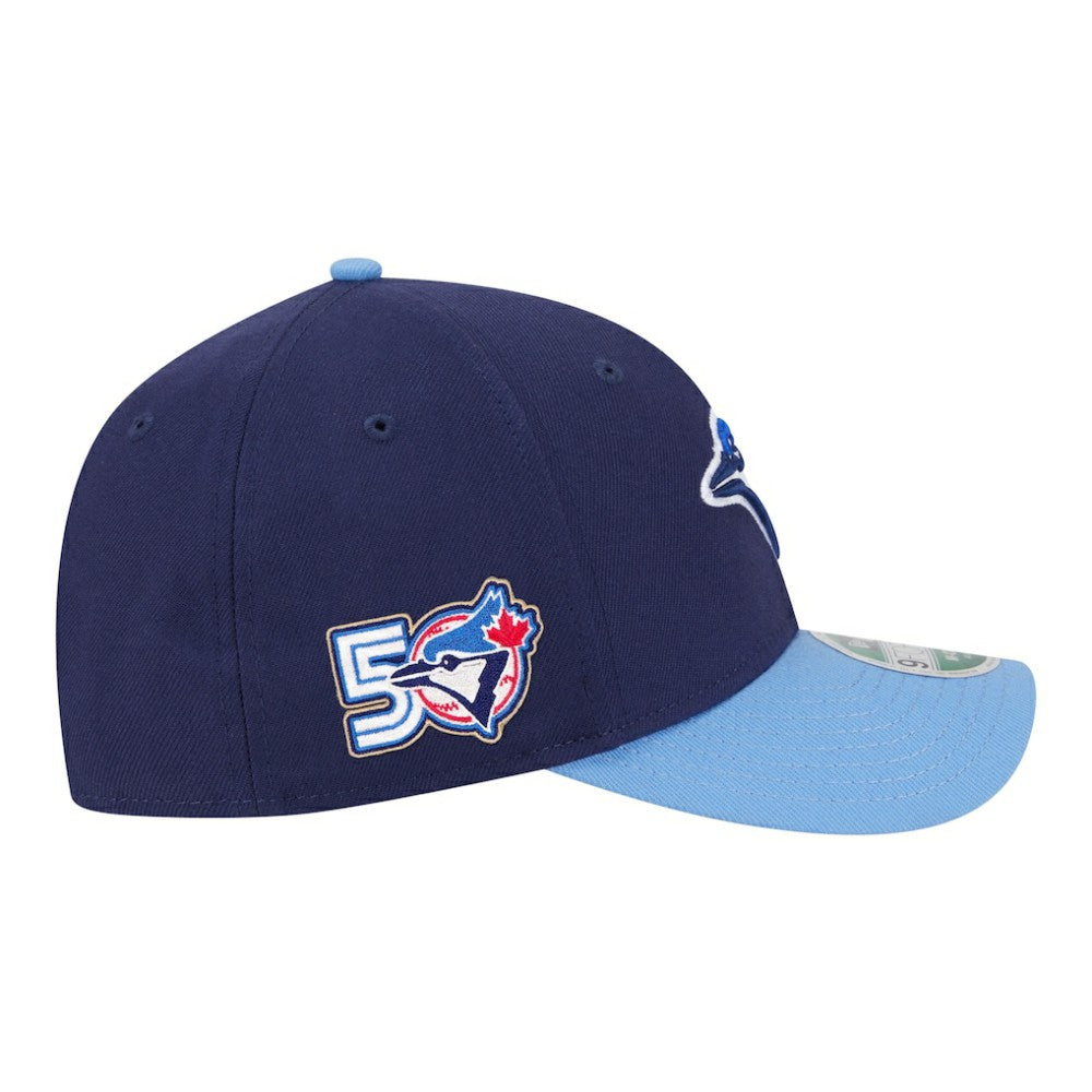 Toronto Blue Jays New Era 50th Season Player Replica Side Patch 9FORTY Adjustable Hat - MLB