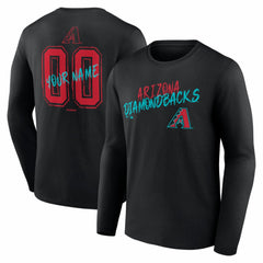 Arizona Diamondbacks  Hustle Personalized Name & Number Long Sleeve T-Shirt - MLB