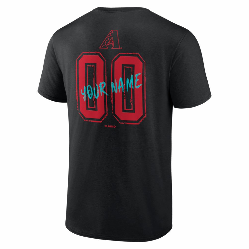 Arizona Diamondbacks  Hustle Personalized Name & Number T-Shirt - MLB