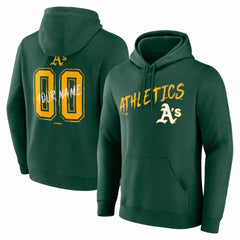 Athletics  Hustle Personalized Name & Number Hoodie - MLB