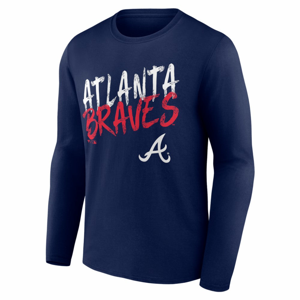 Atlanta Braves  Hustle Personalized Name & Number Long Sleeve T-Shirt - MLB