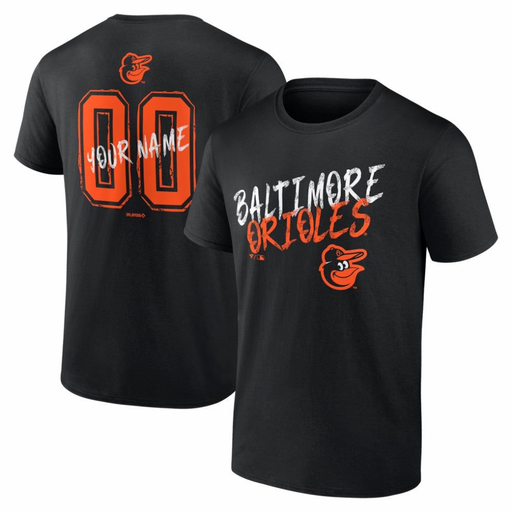 Baltimore Orioles  Hustle Personalized Name & Number T-Shirt - MLB