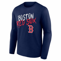 Boston Red Sox  Hustle Personalized Name & Number Long Sleeve T-Shirt - MLB