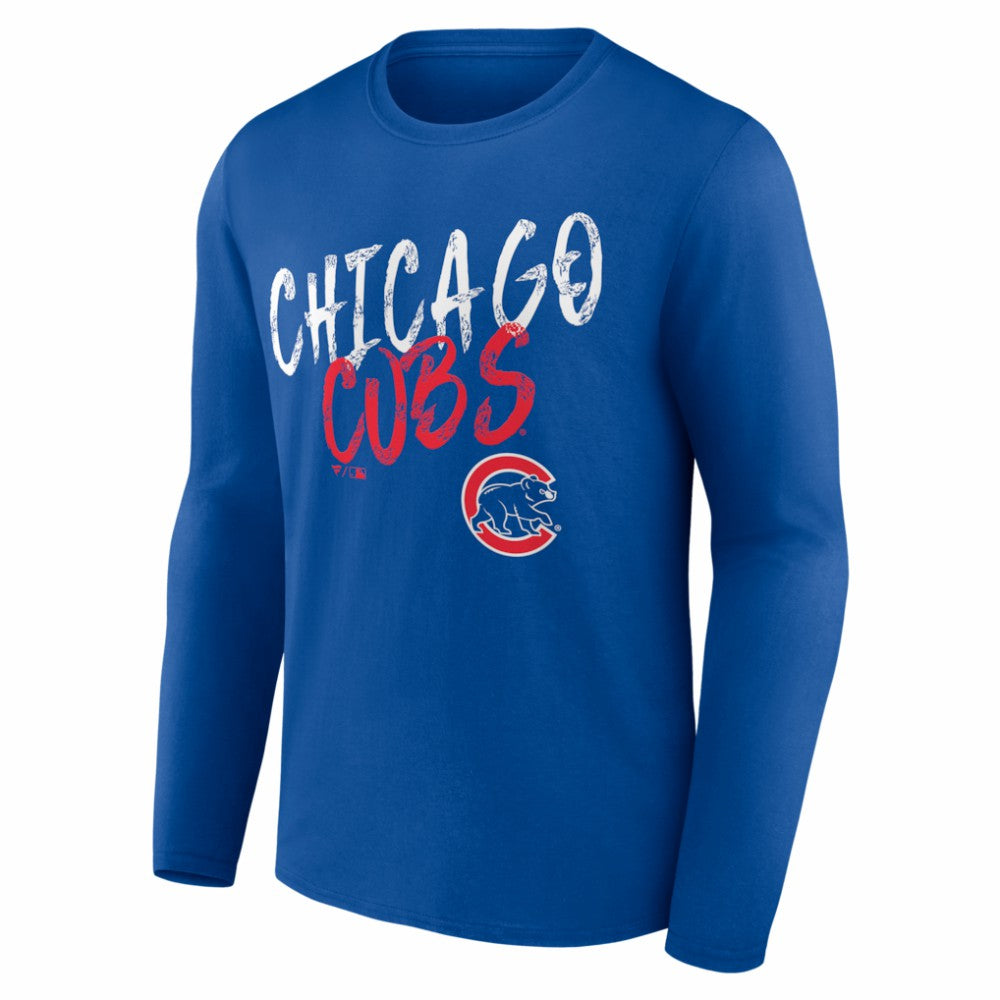 Chicago Cubs  Hustle Personalized Name & Number Long Sleeve T-Shirt - MLB