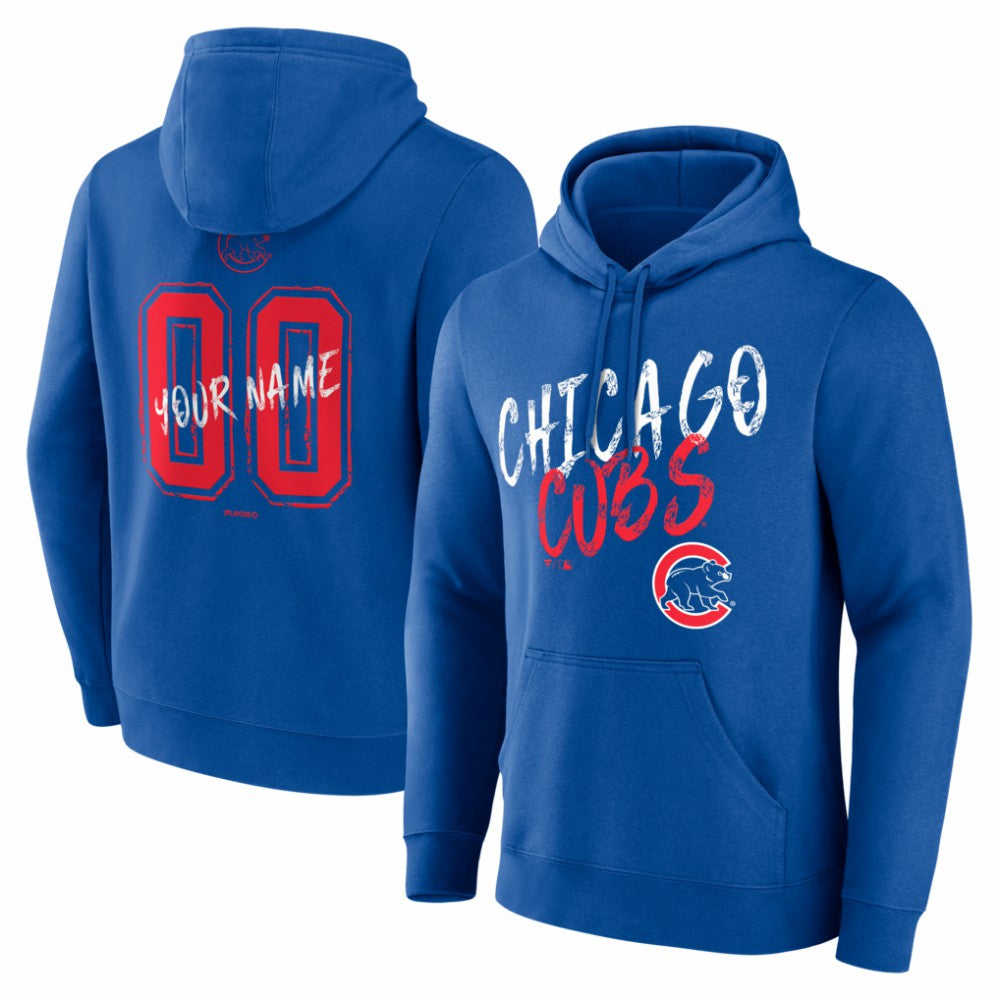 Chicago Cubs  Hustle Personalized Name & Number Hoodie - MLB