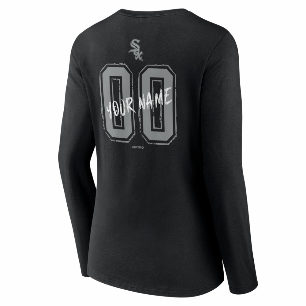 Chicago White Sox Women's Hustle Personalized Name & Number Long Sleeve V-Neck T-Shirt - MLB