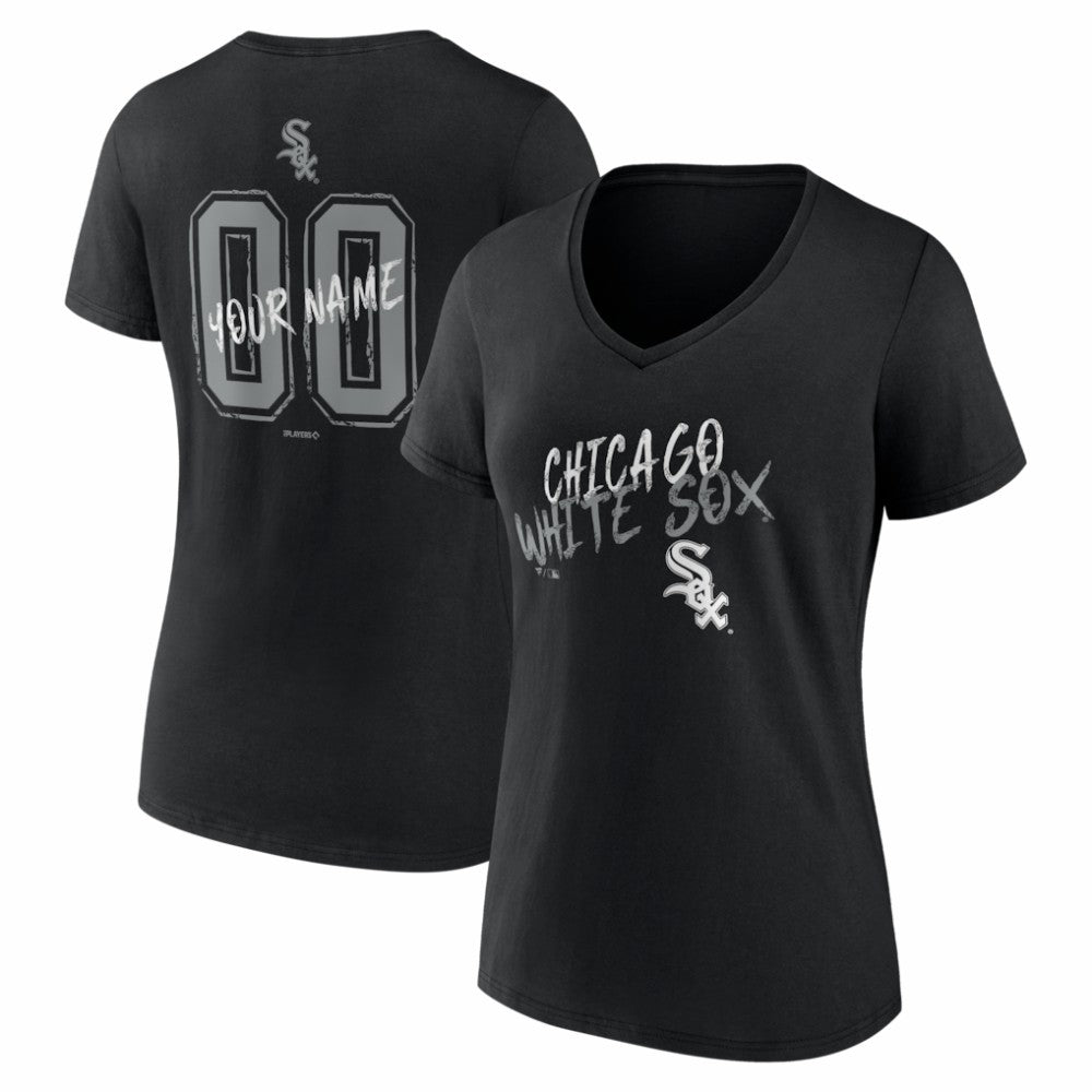 Chicago White Sox Women's Hustle Personalized Name & Number V-Neck T-Shirt - MLB