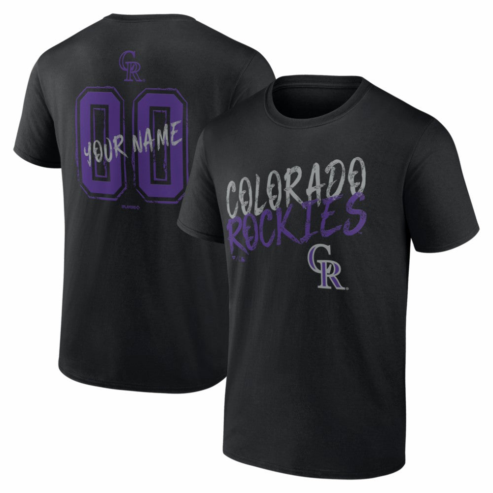 Colorado Rockies  Hustle Personalized Name & Number T-Shirt - MLB