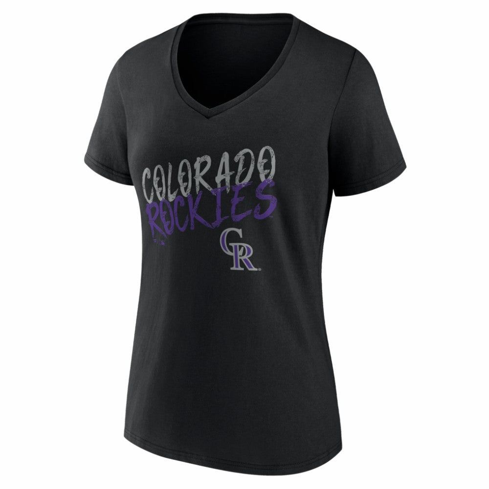Colorado Rockies Women's Hustle Personalized Name & Number V-Neck T-Shirt - MLB