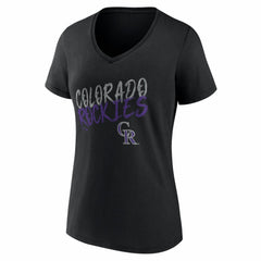 Colorado Rockies Women's Hustle Personalized Name & Number V-Neck T-Shirt - MLB
