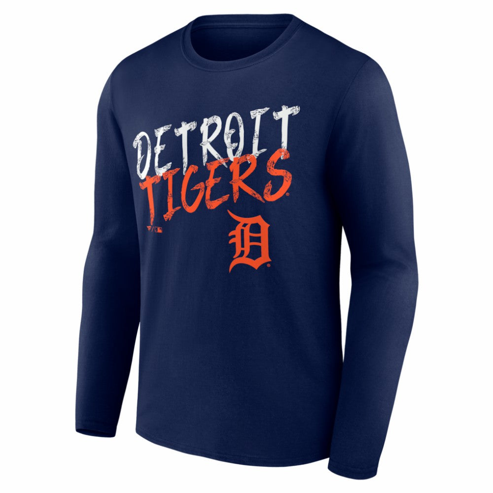 Detroit Tigers  Hustle Personalized Name & Number Long Sleeve T-Shirt - MLB