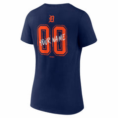 Detroit Tigers Women's Hustle Personalized Name & Number V-Neck T-Shirt - MLB