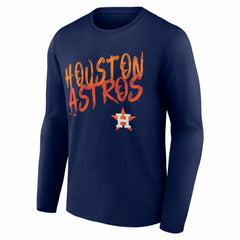 Houston Astros  Hustle Personalized Name & Number Long Sleeve T-Shirt - MLB