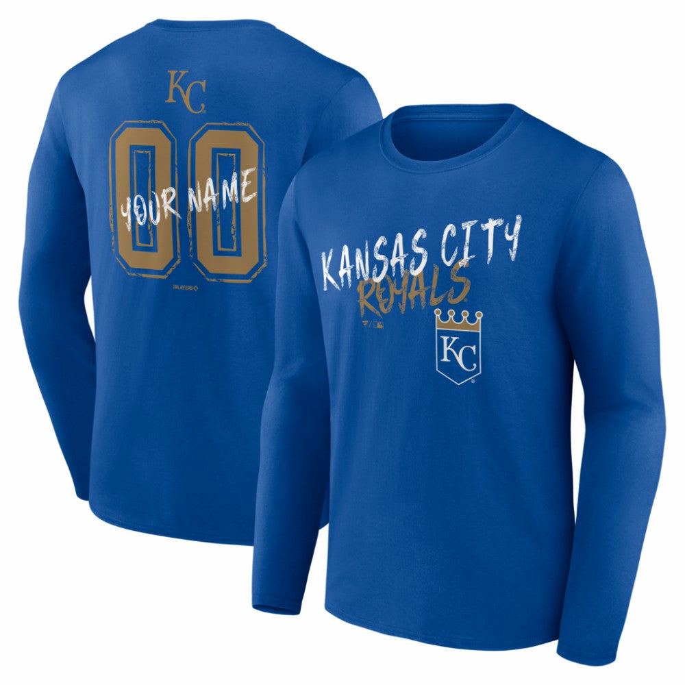 Kansas City Royals  Hustle Personalized Name & Number Long Sleeve T-Shirt - MLB