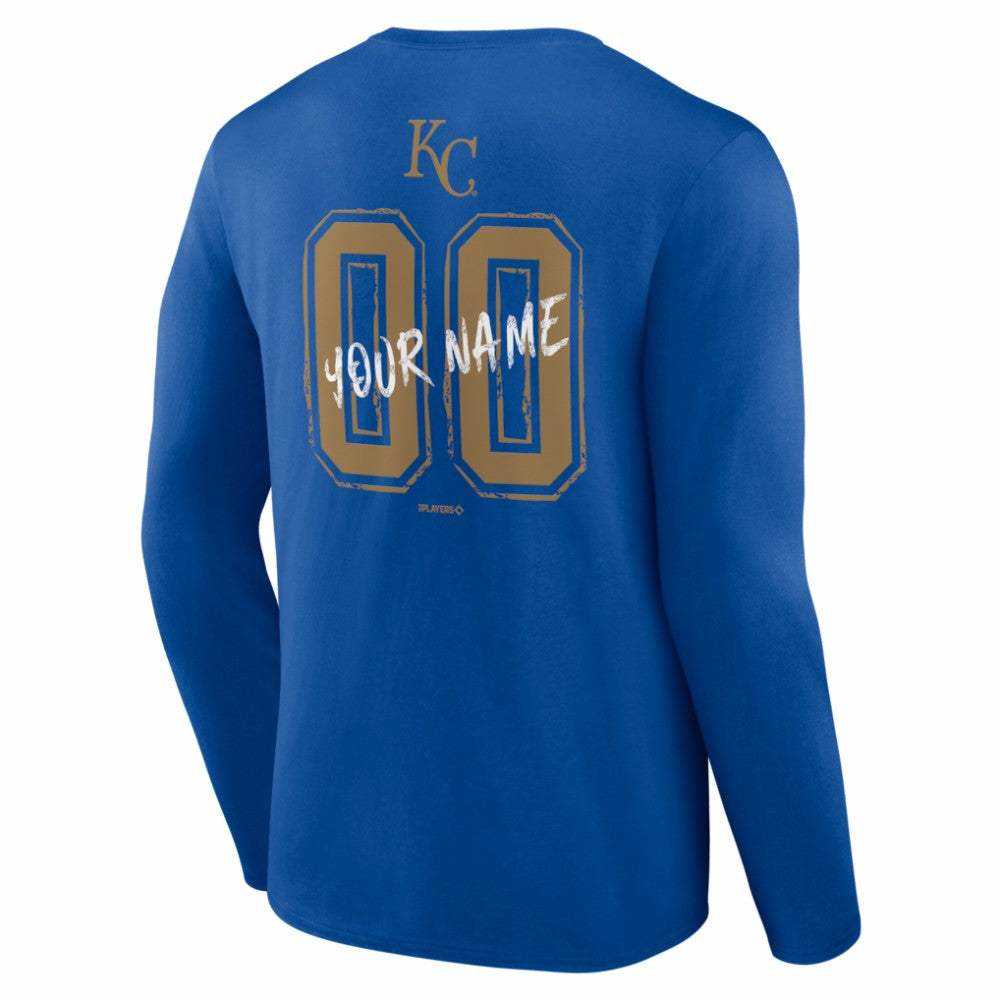 Kansas City Royals  Hustle Personalized Name & Number Long Sleeve T-Shirt - MLB