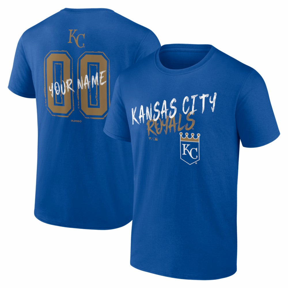 Kansas City Royals  Hustle Personalized Name & Number T-Shirt - MLB
