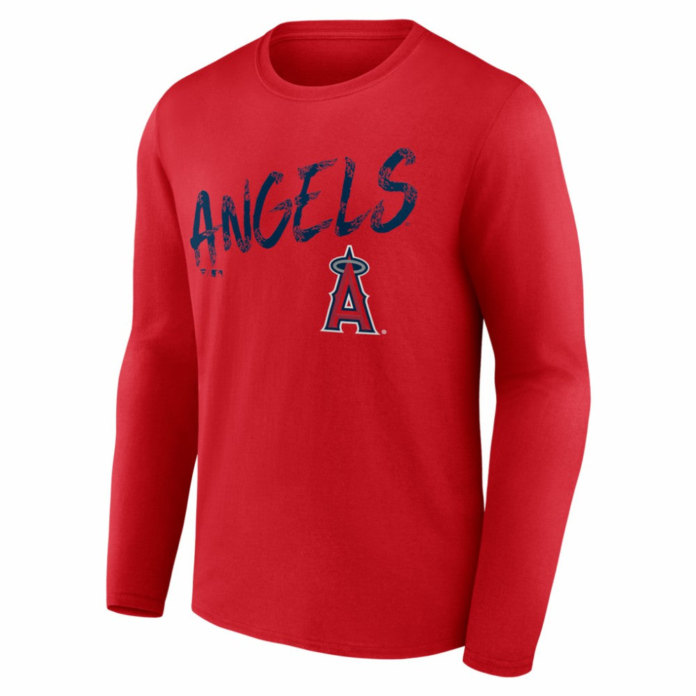 Los Angeles Angels  Hustle Personalized Name & Number Long Sleeve T-Shirt - MLB