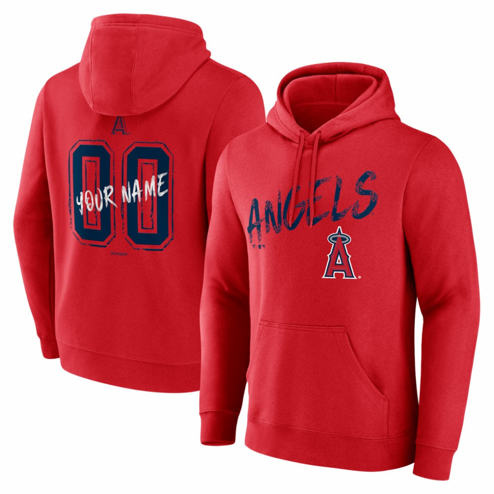 Los Angeles Angels  Hustle Personalized Name & Number Hoodie - MLB