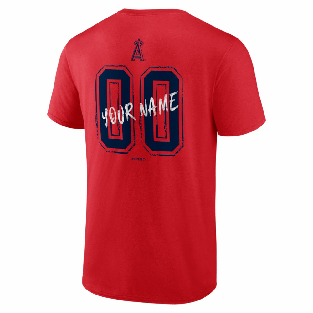 Los Angeles Angels  Hustle Personalized Name & Number T-Shirt - MLB