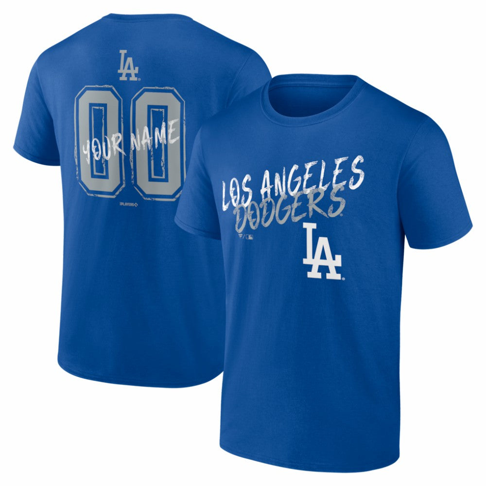 Los Angeles Dodgers  Hustle Personalized Name & Number T-Shirt - MLB