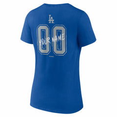 Los Angeles Dodgers Women's Hustle Personalized Name & Number V-Neck T-Shirt - MLB