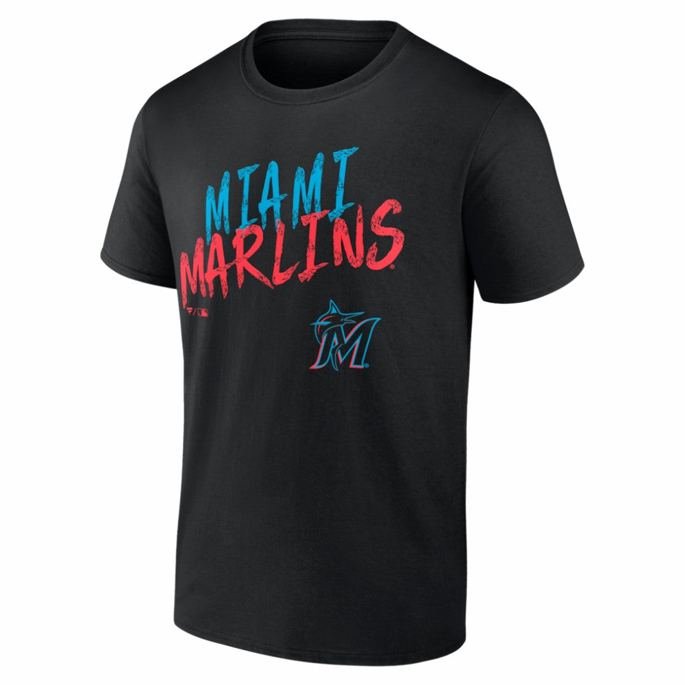 Miami Marlins  Hustle Personalized Name & Number T-Shirt - MLB