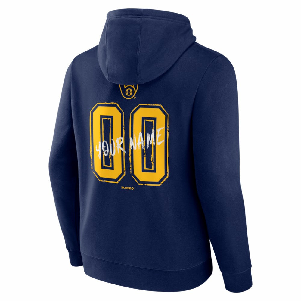 Milwaukee Brewers  Hustle Personalized Name & Number Hoodie - MLB