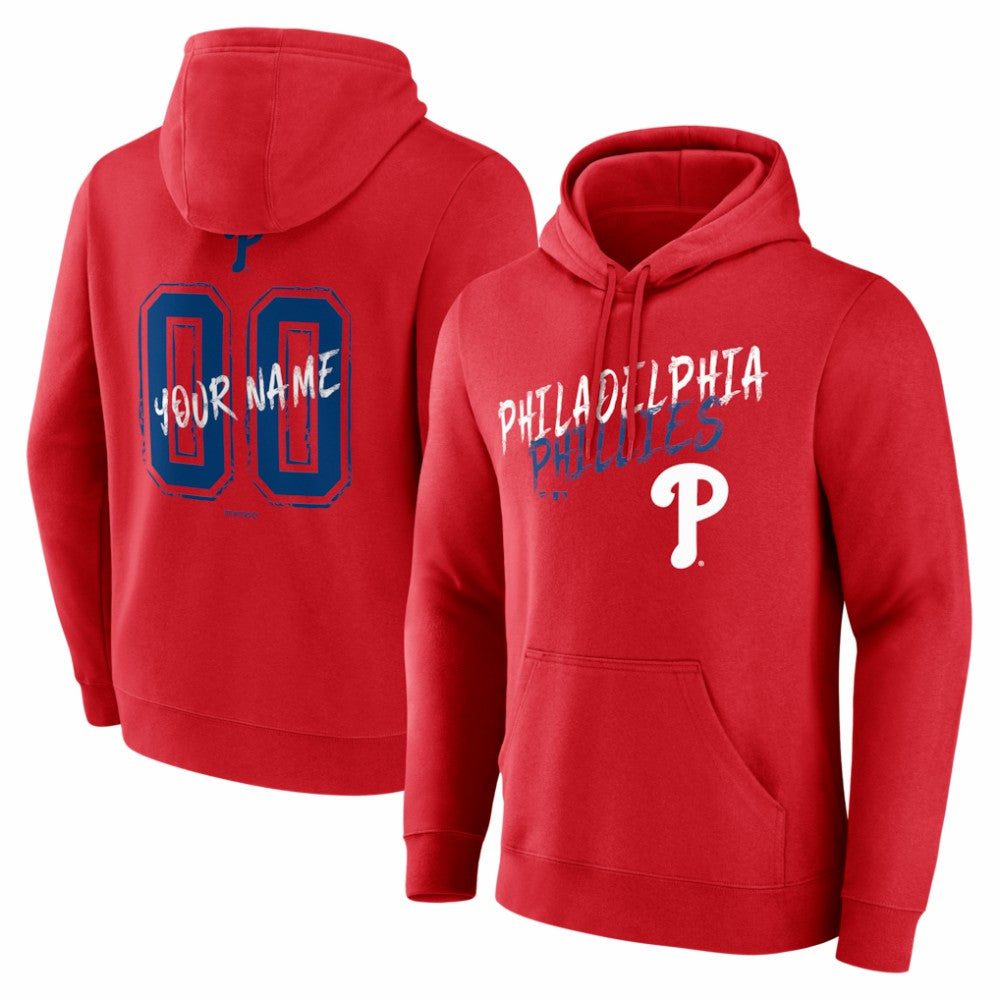 Philadelphia Phillies  Hustle Personalized Name & Number Hoodie - MLB