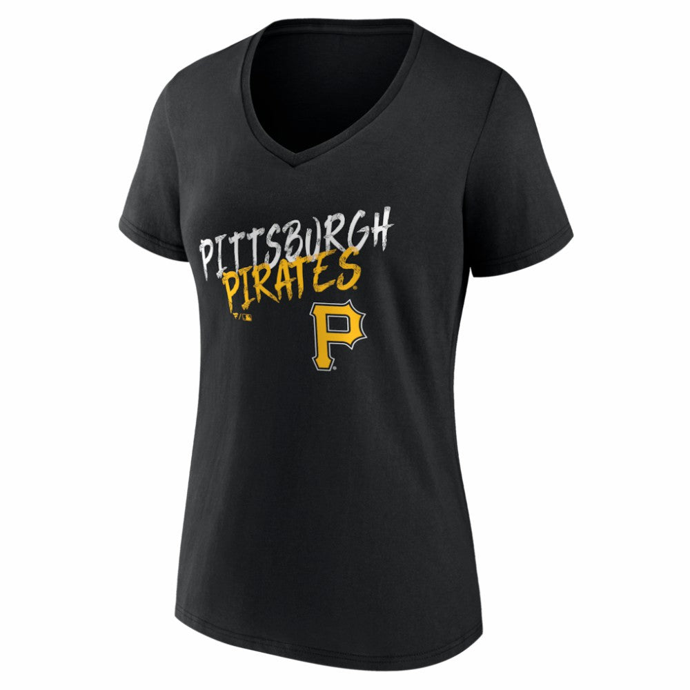 Pittsburgh Pirates Women's Hustle Personalized Name & Number V-Neck T-Shirt - MLB