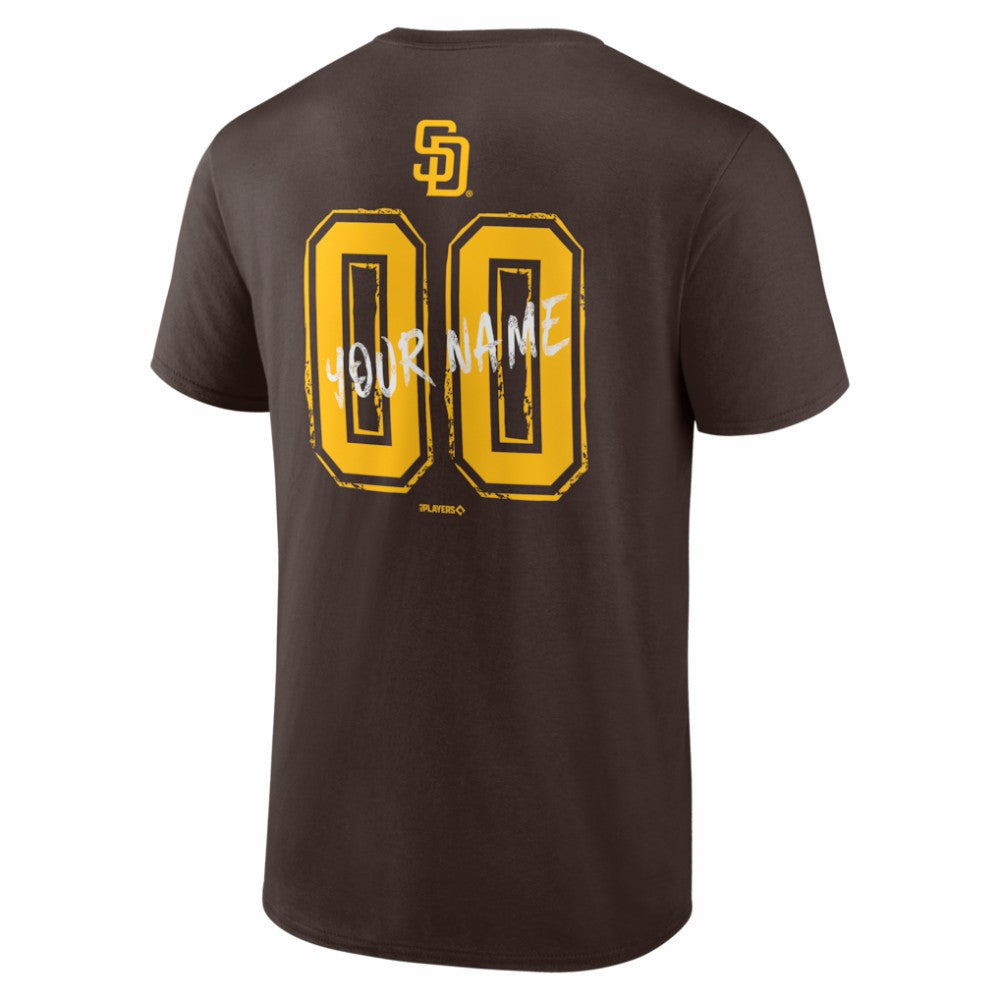San Diego Padres  Hustle Personalized Name & Number T-Shirt - MLB