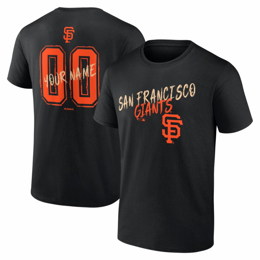 San Francisco Giants  Hustle Personalized Name & Number T-Shirt - MLB
