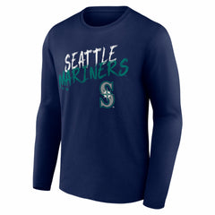 Seattle Mariners  Hustle Personalized Name & Number Long Sleeve T-Shirt - MLB