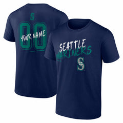 Seattle Mariners  Hustle Personalized Name & Number T-Shirt - MLB