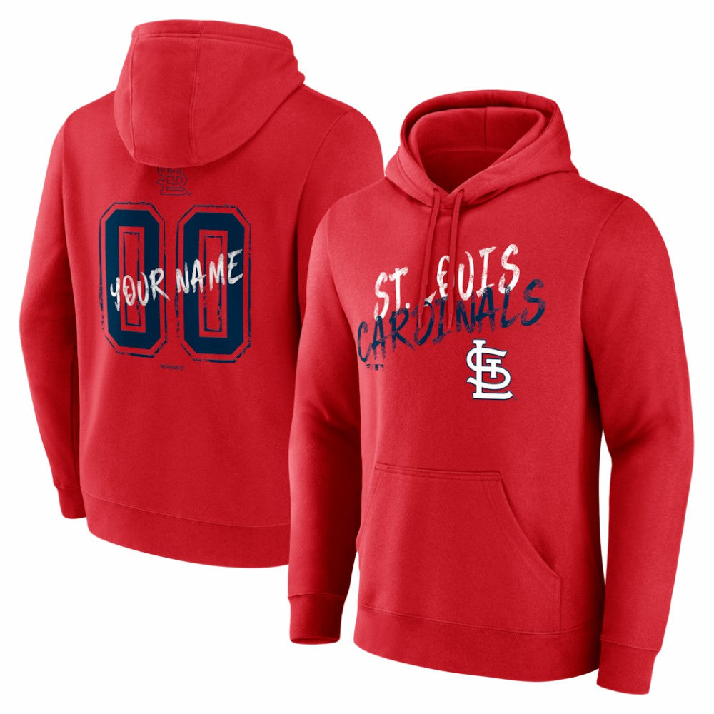 St. Louis Cardinals  Hustle Personalized Name & Number Hoodie - MLB