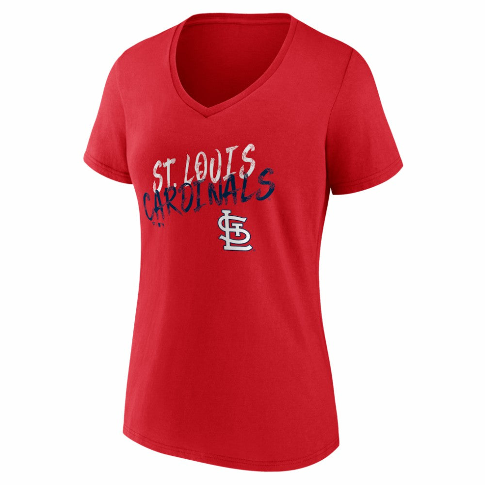 St. Louis Cardinals Women's Hustle Personalized Name & Number V-Neck T-Shirt - MLB