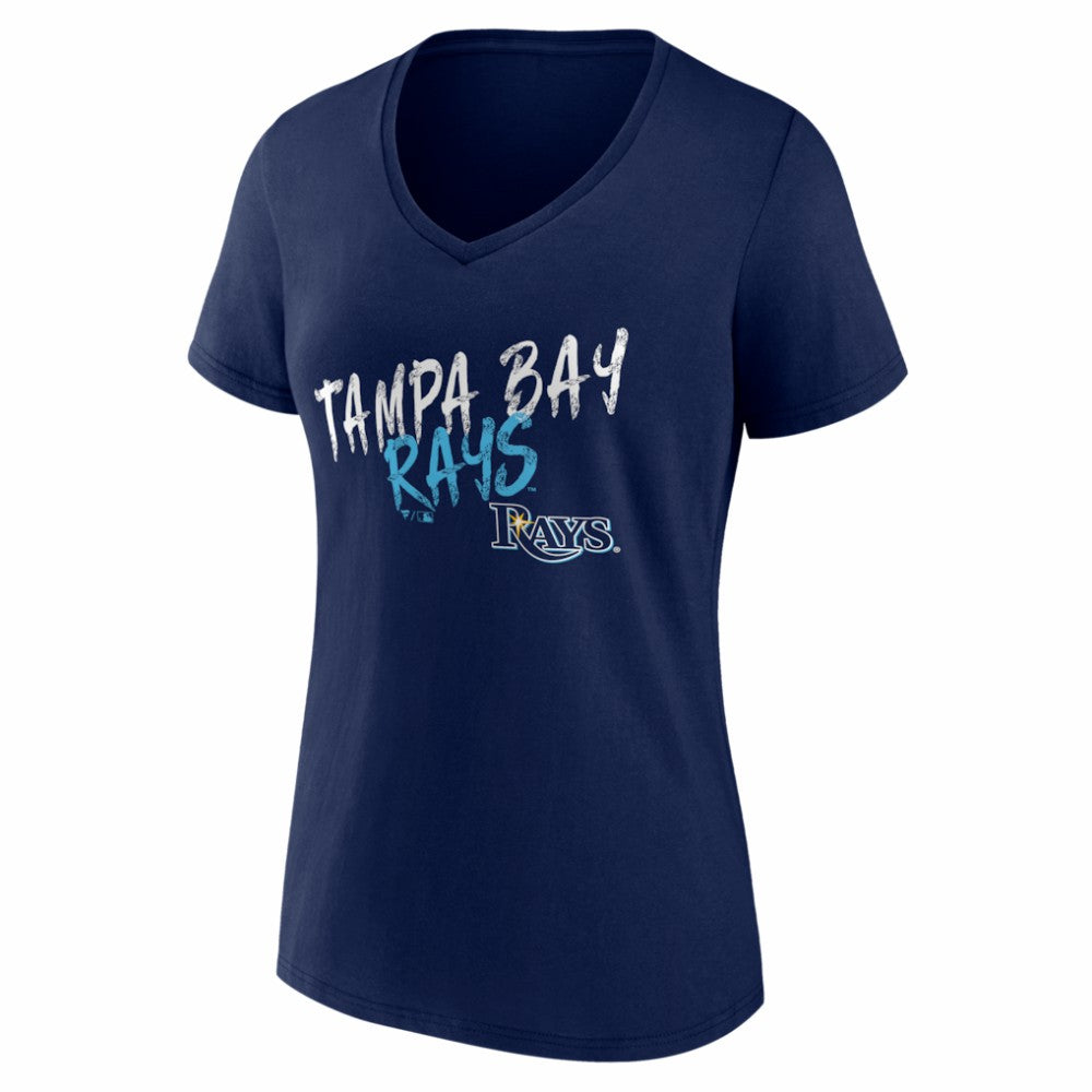 Tampa Bay Rays Women's Hustle Personalized Name & Number V-Neck T-Shirt - MLB