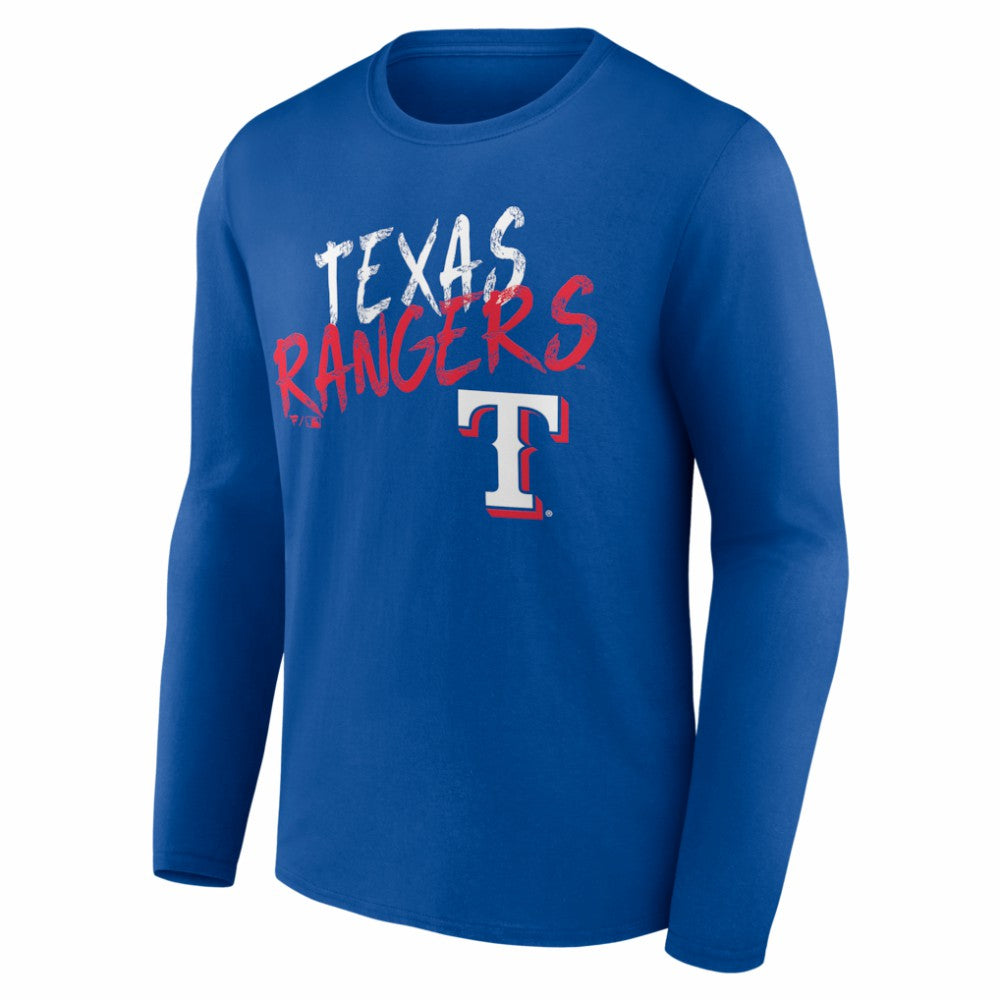 Texas Rangers  Hustle Personalized Name & Number Long Sleeve T-Shirt - MLB