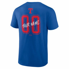 Texas Rangers  Hustle Personalized Name & Number T-Shirt - MLB