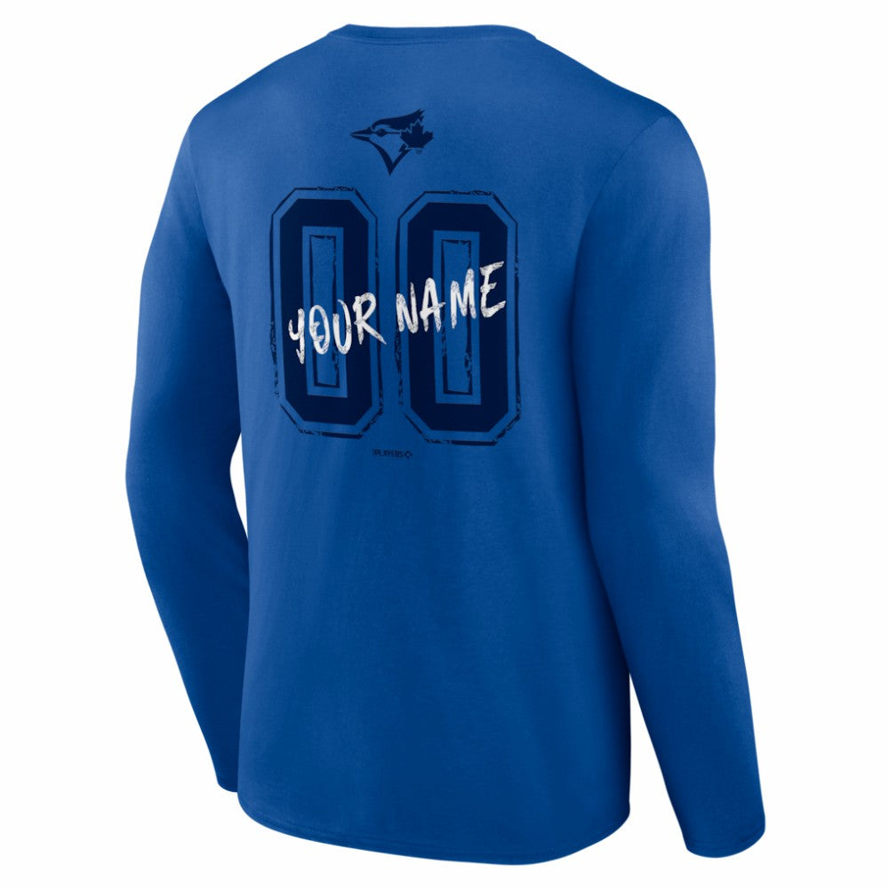 Toronto Blue Jays  Hustle Personalized Name & Number Long Sleeve T-Shirt - MLB
