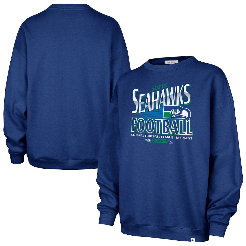 Seattle Seahawks '47 Women's Regional Oversized Sweatshirt College Navy | 47 brand