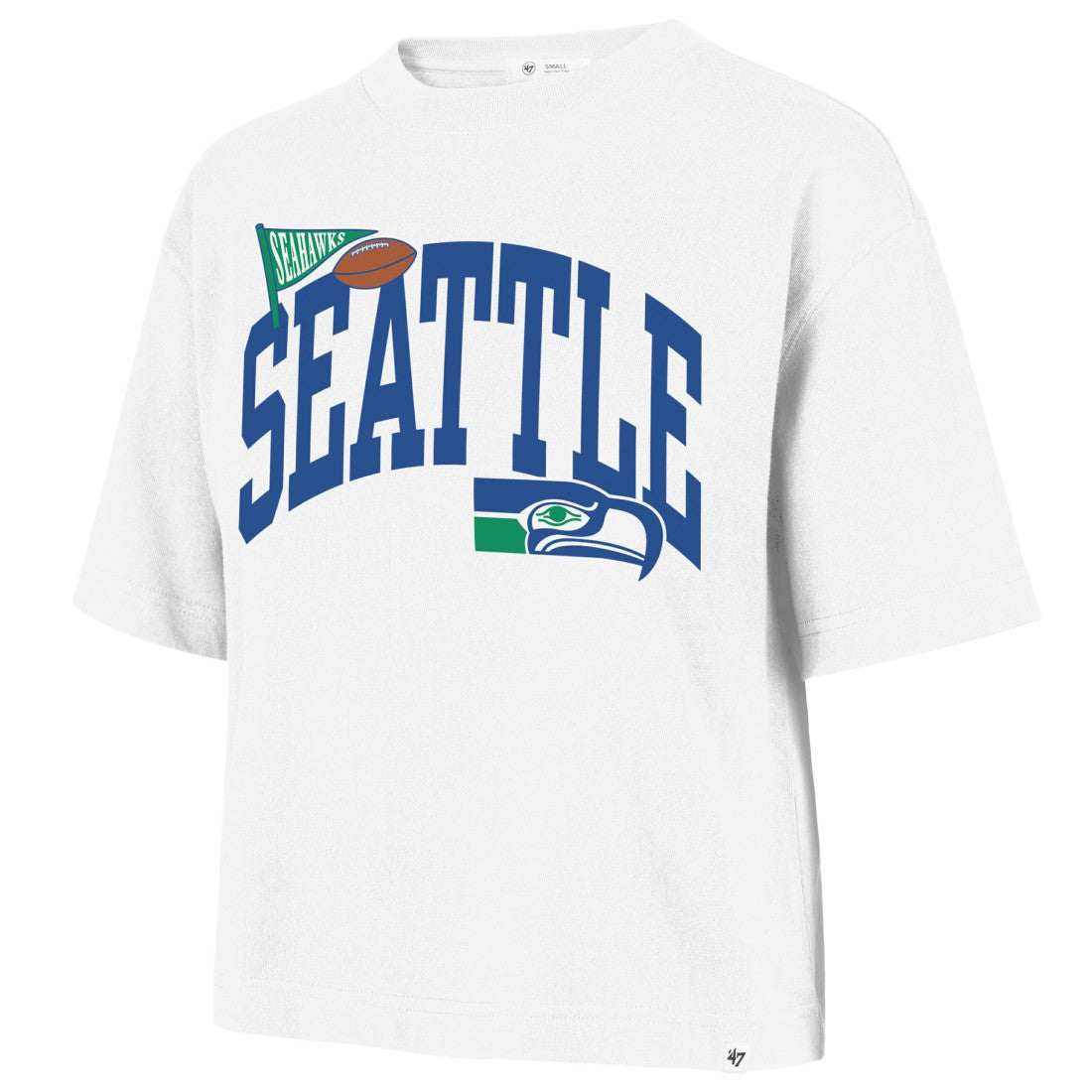 Seattle Seahawks '47 Women's Reed City T-Shirt White | 47 brand