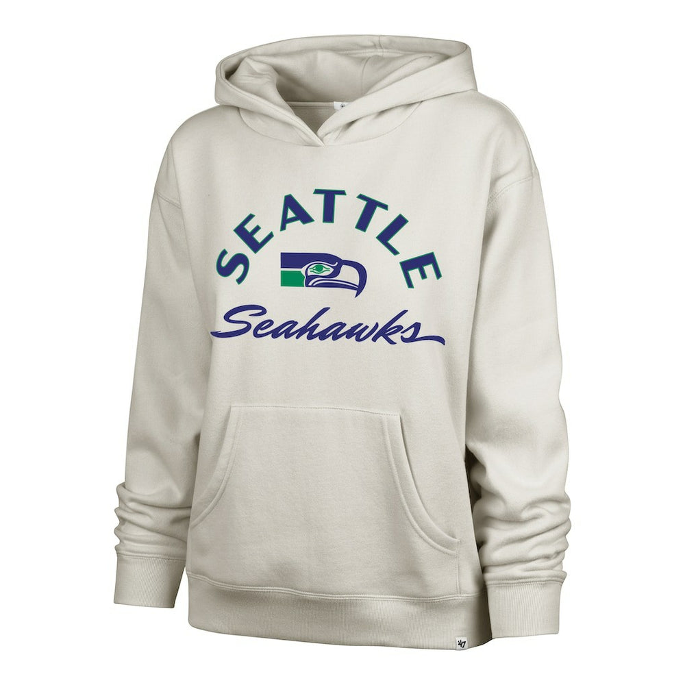 Seattle Seahawks '47 Women's Whirlwind Naomi Hoodie Stone | 47 brand