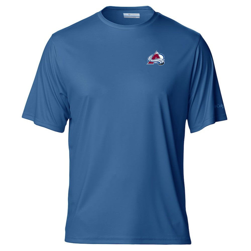 Colorado Avalanche Columbia PFG Terminal Tackle Omni-Shade T-Shirt - Blue - NHL