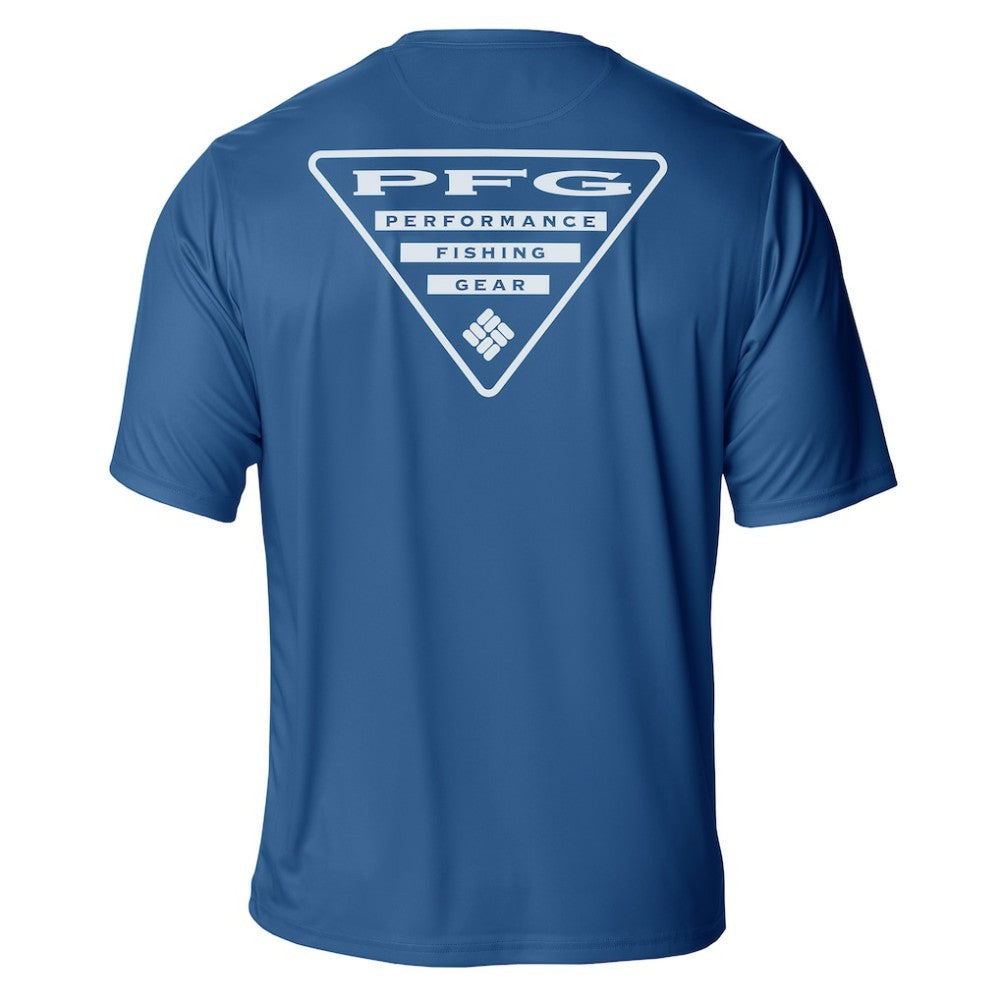 Colorado Avalanche Columbia PFG Terminal Tackle Omni-Shade T-Shirt - Blue - NHL
