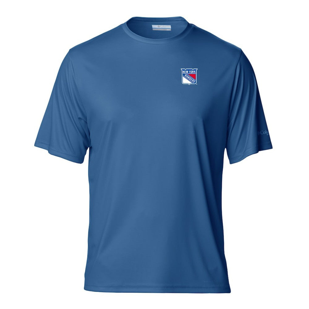 New York Rangers Columbia PFG Terminal Tackle Omni-Shade T-Shirt - Blue - NHL
