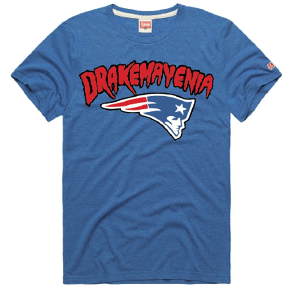 Drake Maye New England Patriots Homage Unisex Drakemayenia Tri-Blend T-Shirt Royal | NFL