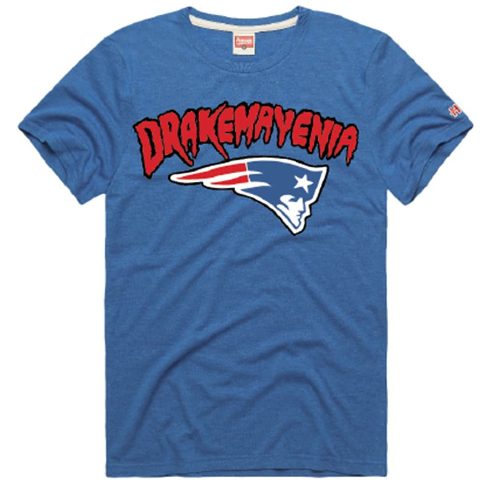 Drake Maye New England Patriots Homage Unisex Drakemayenia Tri-Blend T-Shirt Royal | NFL