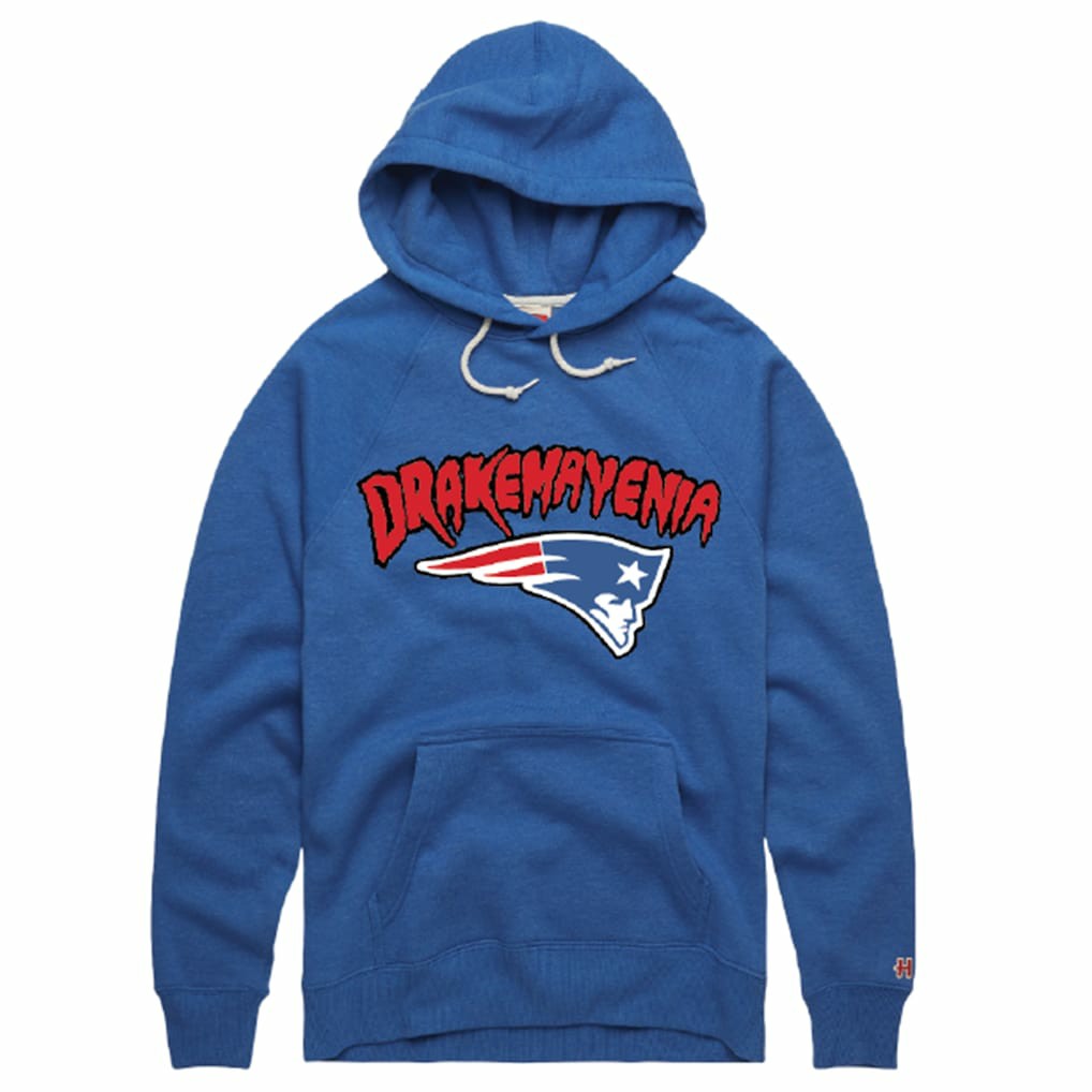 Drake Maye New England Patriots Homage Unisex Drakemayenia Tri-Blend Hoodie Royal | NFL