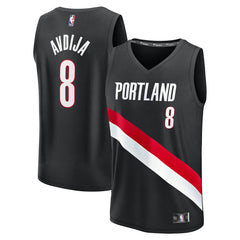Deni Avdija Portland Trail Blazers Fast Break Replica Jersey Icon Edition Black - NBA